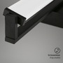 Nad obrazy/zrcadla - BRILO 3723-015 LED nástěnné svítidlo, s CCT svítidlo LED panel, stmívatelné 52,5 cm, 15 W, černá - BRILO - foto 4