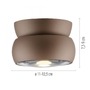 Bodová - PN 6235-97 LED stropní svítidlo PURE Move, bronzová, stmívatelné, nastavitelné a otočné 2700K - PAUL NEUHAUS - foto 4