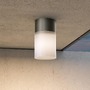 Přisazená - M O418CL-01B Stropní svítidlo Willis 60W IP54 černá hliník bílý plast válcové - MAYTONI - foto 4