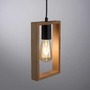 Hranatá - LD 15651-18 FRANKY LED závěsné svítidlo, černá, dřevěný rám, kov, 1 ramenné - LEUCHTEN DIREKT / JUST LIGHT - foto 4