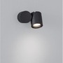 Nástěnná - NV 9207912 Venkovní nástěnné svítidlo FOCUS černý hliník skleněný difuzor GU10 1x7W 100-240V IP54 bez žárovky - NOVA LUCE - foto 4