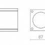 Přisazená - RED R13510 RODGE stropní šedá 230V GU10 35W IP54 - RED - DESIGN RENDL - foto 4