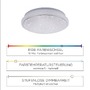Kruhová - LD 14742-16 JUPI LED stropní svítidlo Smart Home s RGB změnou barev a nastavitelnou teplotou barvy světla MEDION RGB+2700-5000K - LEUCHTEN DIREKT / JUST LIGHT - foto 4