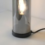 Stolní lampy dekorační - LD 14006-25 Stolní lampa BOTTLE, kouřová barva, tvar láhve, kouřové sklo, šňůrový vypínač - JUST LIGHT - foto 4