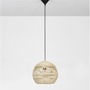 Dekorativní - NV 9586503 Závěsné svítidlo MARLO přírodní ratan černý kabel E27 1x12W 230V IP20 bez žárovky - NOVA LUCE - foto 4