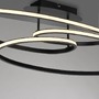 Kruhová - LD 15321-18 LUMACA LED stropní svítidlo černé světelné kruhy do jídelny nebo obývacího pokoje 3000K - JUST LIGHT - foto 4