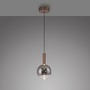 Koule - PN 2284-23 LED závěsné svítidlo BOWL, hnědé, 1-ramenné,stmívatelné, nastavitelná výška, SimplyDim, 2700K - PAUL NEUHAUS - foto 4
