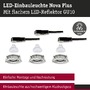 Koupelnová - P 92417 LED vestavné svítidlo Nova Plus GU10 Flat IP65 93mm 3x4,9W 230V stmívatelné 2700K kov kartáčovaný - PAULMANN - foto 4