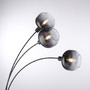 Stojací lampy - LD 15422-18 ZEA LED stojací svítidlo 3 ramenné černá kouřové sklo moderní nastavitelné - LEUCHTEN DIREKT / JUST LIGHT - foto 4