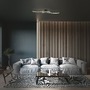 Dekorativní - BRILO 3718-025 LED nástěnné a stropní svítidlo, 80,5 cm, 12 W, 700 lm, černá - BRILO - foto 4
