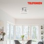 Hranatá - TF 318608TF TELEFUNKEN LED stropní svítidlo s čidlem, 35,8 cm, 17 W, chrom-hliník - BRILONER - foto 4