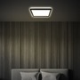 Hranatá - BRILO 7516415 Tava LED stropní svítidlo, ploché, přímé a nepřímé osvětlení, 1900 lm, 16 W, černá, 24x24 cm - BRILO - foto 4