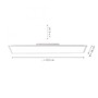 LED panely - LD 12204-16 FLAT LED panel svítidlo, bílá, 100x25 cm, přímé a nepřímé osvětlení, sériový obvod, paměťová funkce 3000K - LEUCHTEN DIREKT / JUST LIGHT - foto 4