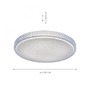 Kruhová - LD 14745-00 FRIDA LED stropní svítidlo, Smart Home, RGB+W, bílé RGB+2700-5000K MEDION - LEUCHTEN DIREKT / JUST LIGHT - foto 4