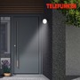 Nástěnná - TF 315305TF TELEFUNKEN LED venkovní nástěnné svítidlo s čidlem, pr. 17 cm, 12 W, černá - BRILONER - foto 4