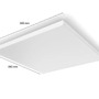 Hranatá - PH 8720169277670 Hue Datura ceiling SQ XL stropní svítidlo LED 67W 3140-4840lm 2000–6500K RGB IP20, bílé - PHILIPS - foto 4