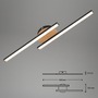 Dekorativní - BRILO 3448014 LED nástěnné a stropní svítidlo, 55,5 cm, 12 W, černá (starý kód: BRILO 3448-014) - BRILO - foto 4