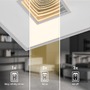 Hranatá - BRI 3848014 Toro LED stropní svítidlo, tunelový efekt, přímé a nepřímé osvětlení, matný chrom, 42x42cm - BRILONER - foto 4