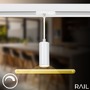 Lištové Briloner 230V - BRILO 8016046 1-fázový lištový systém, kompletní sada, 4x LED závěsná svítidla, bílá - BRILO - foto 4