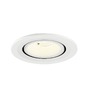 Kruhová - LA 1009428 NUMINOS® GIMBLE S Stropní vestavné svítidlo, 4000 K, 40°, IP20, kulaté, bílé - BIG WHITE (SLV) - foto 4