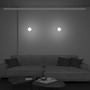 Lištové Magnetic Maytoni Exility - M TR039-4-5W3K-WW-DS-W-1 Závěsné svítidlo Luna 5W nastavitelná bílá 340lm bílé sklo stmívatelné Bluetooth Exility - MAYTONI - foto 4