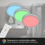Kruhová - BRILO 3709-014 RGBW LED přisazené svítidlo pr. 38 cm, 22 W, 2900 lm, stříbrná - BRILO - foto 4