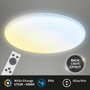 Kruhová - BRILO 3834016 Rowny LED stropní svítidlo do koupelny, dálkový ovladač, stmívatelné, CCT, přímé a nepřímé osvětlení, kruhové 35 cm, bílé - BRILO - foto 4