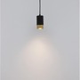 Válec - NV 9911526 Závěsné svítidlo POGNO černá a zlatý hliník GU10 1x10W IP20 220-240V bez žárovky - NOVA LUCE - foto 4