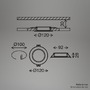 Kruhová - BRI 7993035 Jeft vestavná svítidla 120mm 3ks sada - 230V, 6W, 660lm, LED, neutrální bílá, černá - BRILONER - foto 4