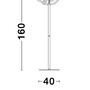 Stojací lampy - NV 9548106 Stojací lampa TIRIAC zlatý hliník a akryl LED 28W 230V 3000K IP20 - NOVA LUCE - foto 4