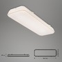 Hranatá - BRILO 3040-016 LED stropní svítidlo 60,7 cm 24W 2800lm bílé - BRILO - foto 4