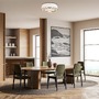 Kruhová - M MOD613CL-03W Stropní svítidlo Bergamo 3x60W bílá textil kov designové - MAYTONI - foto 4