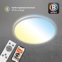 Kruhová - BRILO 3065-014 LED CCT Smart stropní svítidlo pr. 49 cm 42W 4500lm chrom - BRILO - foto 4