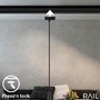 Lištové Briloner 230V - BRILO 8006015 LED závěsné svítidlo GU10 lištový systém 230V – vysokonapěťový, moderní 145 cm, černé - BRILO - foto 4