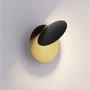 Nepřímé osvětlení - NV 9695247 Nástěnné svítidlo SHELL černá a zlatý hliník a železo LED 7W 3000K - NOVA LUCE - foto 4