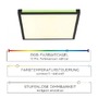 Hranatá - LD 11621-18 MARIO LED stropní svítidlo, černá, stmívatelné, dálkový ovladač, paměť 2700-5000K - LEUCHTEN DIREKT / JUST LIGHT - foto 4