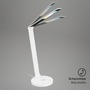 Stolní lampy pracovní - BRILO 7543016 Cuma LED lampa na psací stůl, bezdrátové nabíjení telefonu, stmívatelná, bílá - BRILO - foto 4