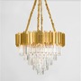 Dekorativní - NV 9050110 Závěsné svítidlo GRANE zlatý kov a křišťál E14 12x5W 230V IP20 bez žárovky - NOVA LUCE - foto 4