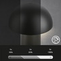 Stolní lampy dekorační - BRILO 7520015 Fungo Mini LED stolní lampička bezdrátová IP44, stmívatelné, dotykový vypínač, černá - BRILO - foto 4