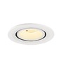Kruhová - LA 1009410 NUMINOS® GIMBLE S Stropní vestavné svítidlo, 3000 K, 40°, IP20, kulaté, bílé - BIG WHITE (SLV) - foto 4
