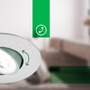 Kruhová - BRILO 7989034 3ks sada LED vestavné bodové svítidlo EEK A  2W, 230V, nastavitelné, ultraploché, 90mm, matný chrom - BRILO - foto 4