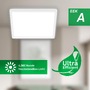 Hranatá - BRILO 7547016 Tava A LED stropní svítidlo, třída A, přímé a nepřímé osvětlení, 50.000h, 29x29 cm, bílé - BRILO - foto 4