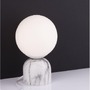 Stolní lampy dekorační - NV 9050164 Stolní lampa KENIO bílá mramor opálové sklo E14 1x12W 230V IP20 bez žárovky - NOVA LUCE - foto 4
