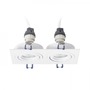 Hranatá - RED R12713 PASADENA GU10 SQ II zápustná bílá 230V GU10 2x50W - RED - DESIGN RENDL - foto 4