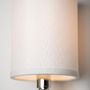 Dekorativní - HVLG 8422-PN-CE Nástěnné svítidlo ROCKLAND ocel/hedvábí nikl/bílá E14 2x60W - HUDSON VALLEY - foto 4