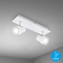 Bodová - BRI 2861-026 Bodové svítidlo 29 cm 2xGU10 10W 920lm bílé - BRILONER - foto 4