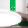 Kruhová - BRILO 7546016 Tava A LED stropní svítidlo, třída A, přímé a nepřímé osvětlení, 50.000h, kruhové 29 cm, bílé - BRILO - foto 4