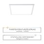 LED panely - LD 14532-16 FLAT LED panel, stropní svítidlo ploché slim, úspora místa 2700-5000K - LEUCHTEN DIREKT / JUST LIGHT - foto 4