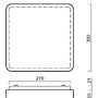 Nouzová - OS TIL56360 TILIA 1 stropní/nástěnné plastové svítidlo bílá IP54 3000 K 19W LED nouzové kombinované 3 h (původní kód OS 56360) - OSMONT - foto 4