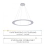 Kruhová - PN 2539-95 PURE-COSMO LED závěsné svítidlo kruhové s nastavitelnou barvou světla 2700-5000K, funkcí stmívání a nastavitelnou výškou - PAUL NEUHAUS - foto 4